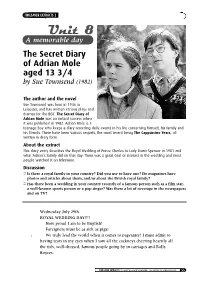 A Memorable Day the Secret Diary of Adrian Mole Aged 13 3/4 by Sue Townsend (1982)