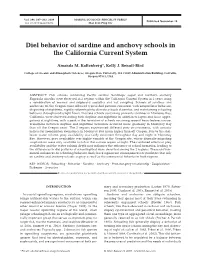 Diel Behavior of Sardine and Anchovy Schools in the California Current System