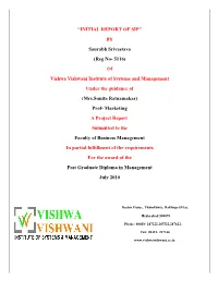 “INITIAL REPORT of SIP” by Saurabh Srivastava (Reg No- 5116