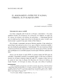 Raonament» Entre Pep, D'aldaia, I Miquel, El D'alaquàs (1809)