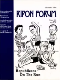 Republicans on the Run Editor's Column