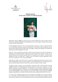 Antonio Corsaro Chef De Cuisine, La Scala at the Sukhothai Shanghai