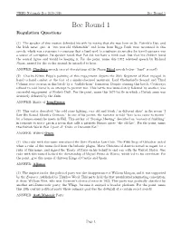 Bee Round 1 Bee Round 1 Regulation Questions