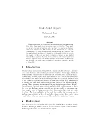 Code Audit Report