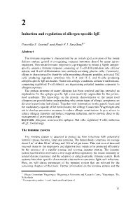 Induction and Regulation of Allergen-Specific Ige