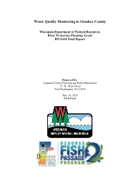 Water Quality Monitoring on the Little Menomonee River System