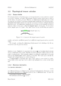1.2 Topological Tensor Calculus