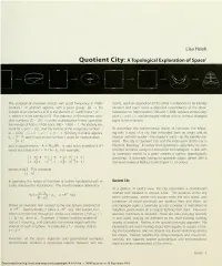 A Topological Exploration of Space1