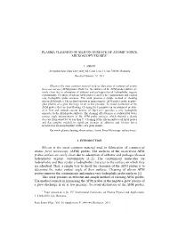 Plasma Cleaning of Silicon Surface of Atomic Force Microscopy Probes*