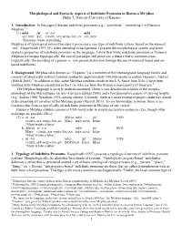 1 Morphological and Syntactic Aspects of Indefinite Pronouns In
