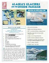 Alaska's Glaciers and the Inside Passage