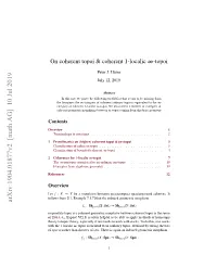 Arxiv:1904.01877V2 [Math.AG] 10 Jul 2019