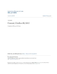 Current, October 08, 2012 University of Missouri-St