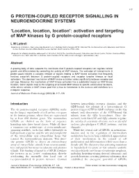 G Protein-Coupled Receptor Signalling in Neuroendocrine Systems
