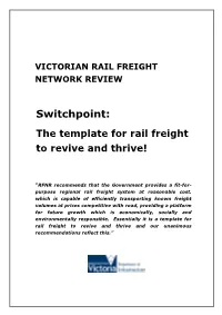 Switchpoint: the Template for Rail Freight to Revive and Thrive!