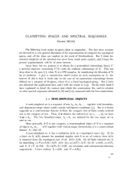 Classifying Spaces and Spectral Sequences Graeme Segal