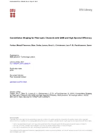 Constellation Shaping for Fiber-Optic Channels with QAM and High Spectral Efficiency
