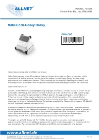 Makeblock-Codey Rocky