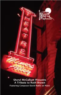 Quarantine Cabaret Program – Ruth Brown Final