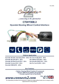 The Information Provided in This Document Is Subject to Change Without Notice Due to Changes And/Or Improvements to the Product/S