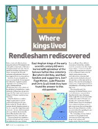 Where Kings Lived Rendlesham Rediscovered