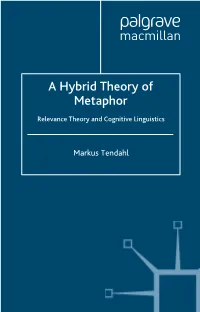 A Hybrid Theory of Metaphor