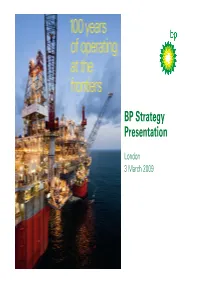 BP 2009 Strategy Presentation