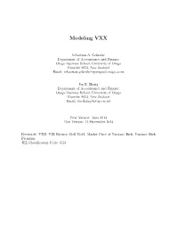 Modeling VXX