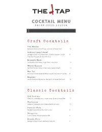Cocktail Menu