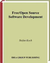 Free/Open Source Software Development