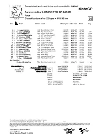 R Race CLASSIFICATION
