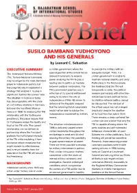 SUSILO BAMBANG YUDHOYONO and HIS GENERALS by Leonard C