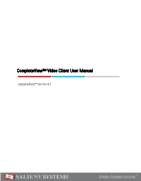 Completeview™ Video Client User Manual