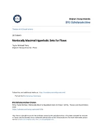 Nonlocally Maximal Hyperbolic Sets for Flows