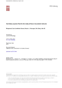 Oscillatory Squeeze Flow for the Study of Linear Viscoelastic Behavior