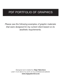 Pdf Portfolio of Graphics