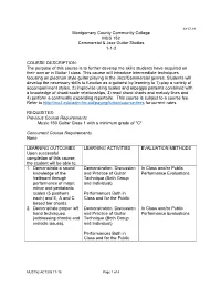 Standard Course Outline