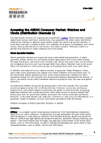 Accessing the ASEAN Consumer Market: Watches and Clocks (Distribution Channels 1)