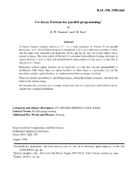RAL-TR-1998-060 Co-Array Fortran for Parallel Programming