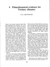 Tertiary Climates
