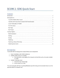 XCOM 2: SDK Quick Start