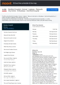 50 Bus Time Schedule & Line Route