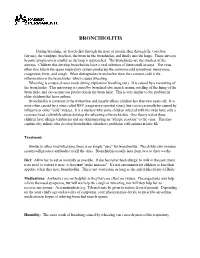 Bronchiolitis