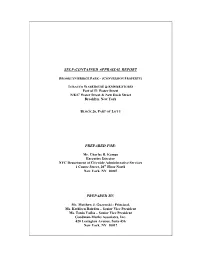 Self-Contained Appraisal Report Prepared