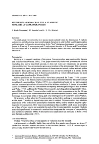 Studies in Annonaceae. VIII. a Cladistic Analysis of Tetrameranthus