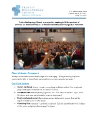 TWC Congregation and Community Informational Booklet