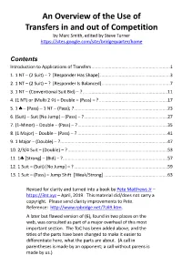 An Overview of the Use of Transfers in and out of Competition by Marc Smith, Edited by Steve Turner