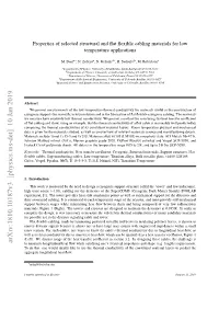Arxiv:1810.10187V3 [Physics.Ins-Det] 10 Jan 2019 to Minimize Longitudinal Heat ﬂow While Satisfying One’S Electrical Impedance and Shape (E.G