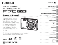 Finepix F70EXR Owner's Manual