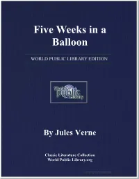 Five Weeks in a Balloon